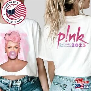 Pnk Summer Carnival Trustfall Album Shirt Tour T-shirt Unisex 2 Sided